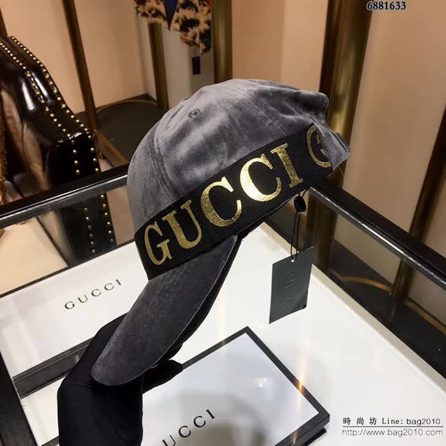 GUCCI古馳 秋冬款 休閒百搭情侶款絲絨棒球帽 6881633 LLWJ5825